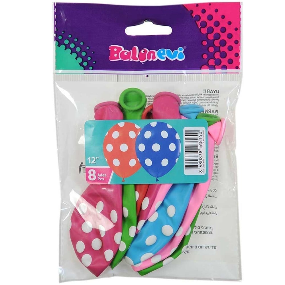 BALONEVİ ÇEPEÇEVRE PUANTİYE BASKILI 12
