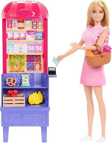 BARBIE AND TERESA RECİPE FOR FRİENDSHİP MALİBU MARKETTE BEBEK VE OYUN SETİ