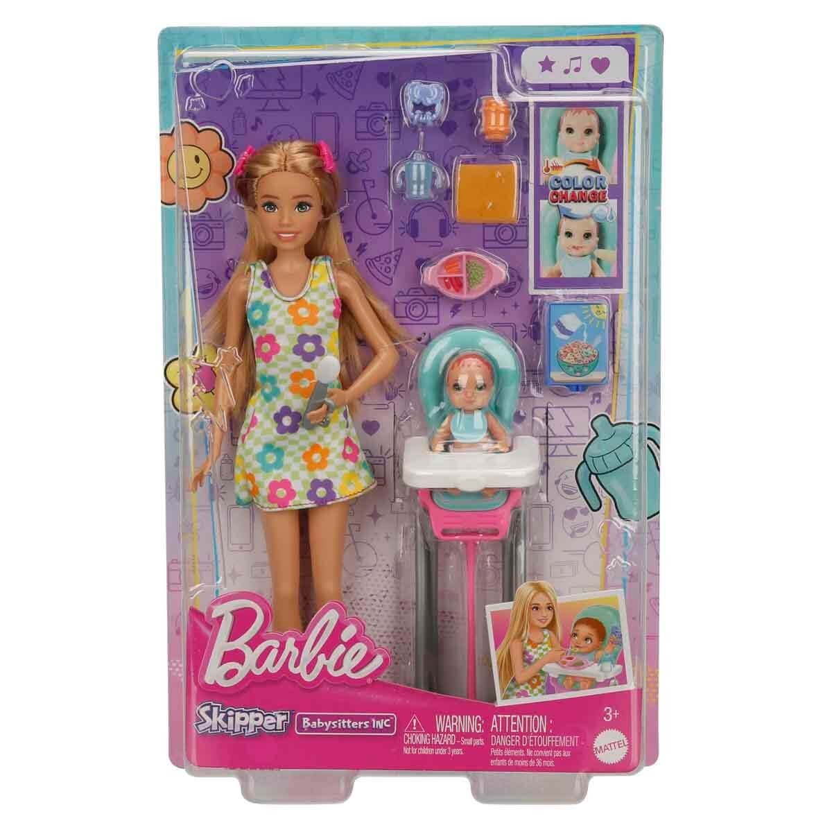 BARBIE BEBEK BAKICISI BEBEĞİ VE AKSESUARLARI OYUN SETLERİ