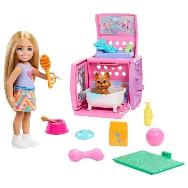 BARBIE CHELSEA KÖPEKÇİĞİN TAŞIMA ÇANTASI OYUN SETİ