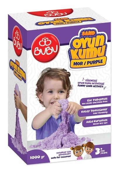 BU-BU OYUN KUMU 1000 GR. MOR