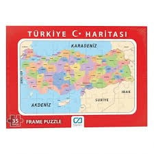 CAFRM-10150 CA GAMES TÜRKİYE HARİTASI FRAME PUZZLE