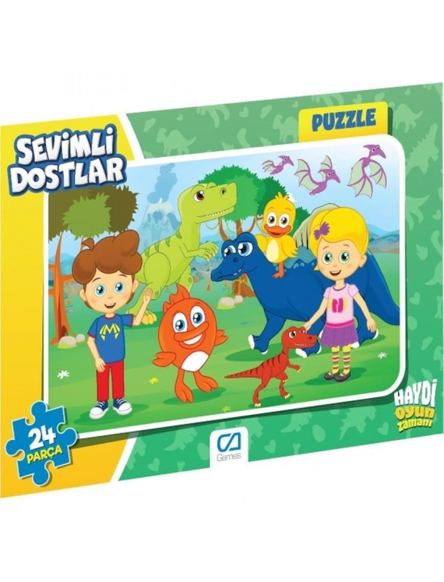 CAFRM-5121-5122 CA GAMES SEVİMLİ DOSTLAR FRAME PUZZLE 24