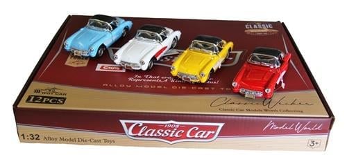ÇEK BIRAK KLASİK OTOMOBİL 1:32 12'Lİ