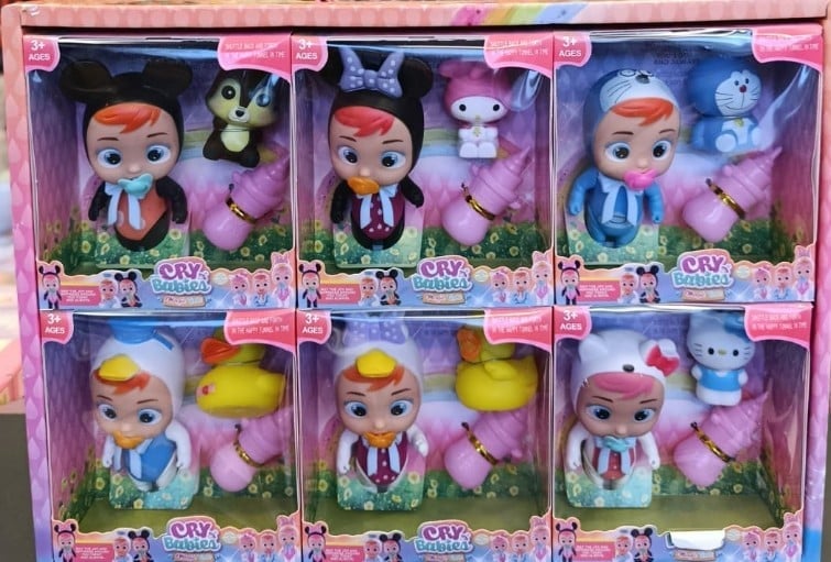 CRY KUTULU BİBERONLU BEBEK