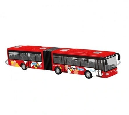 Die-Cast City Big Bus Sür Gitsin Körüklü Otobüs (3 Asorti) 
