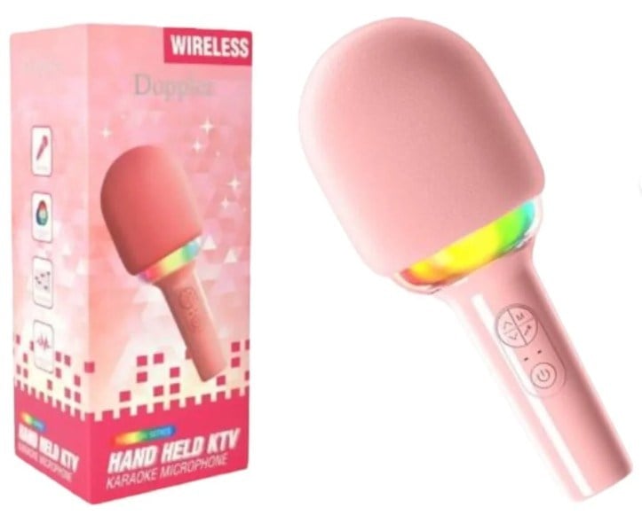 DOOPLER MİCROFON RAİNBOW PEMBE 