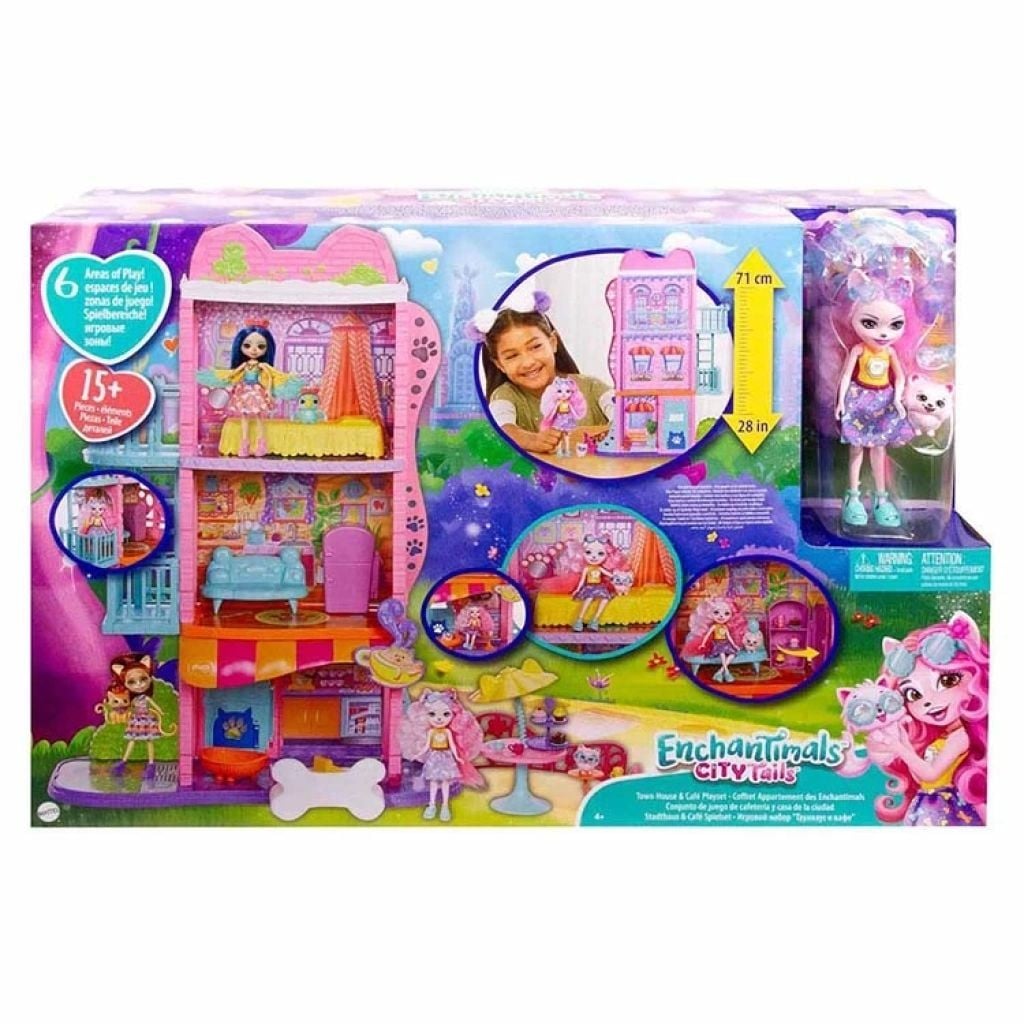 ENCHANTIMALS ŞEHİR EVİ VE KAFE OYUN SETİ
