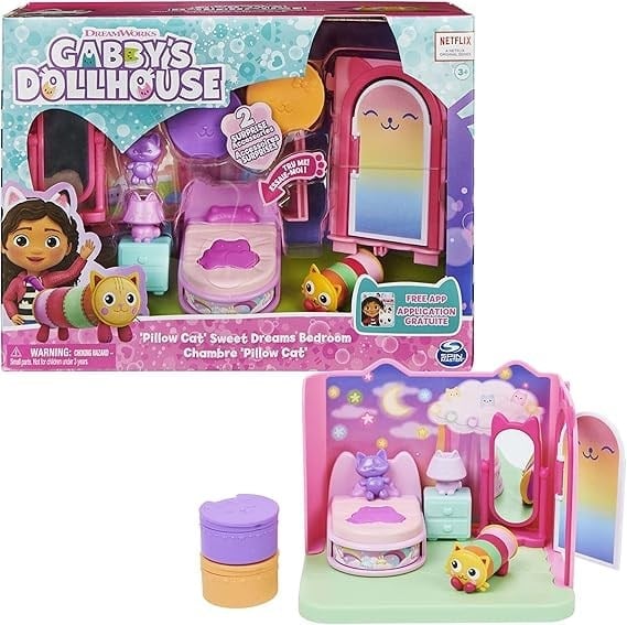 Gabby's Dollhouse Lüks Oda, Tatlı Rüyalar, Yatak Odası