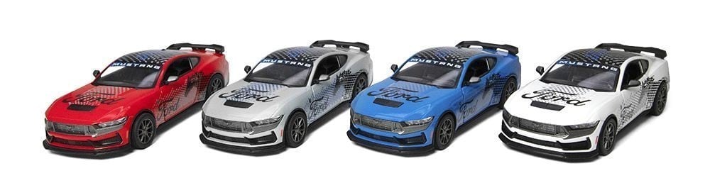 Kinsmart Çek Bırak  2024 Ford Mustang Dark Horse Desenli