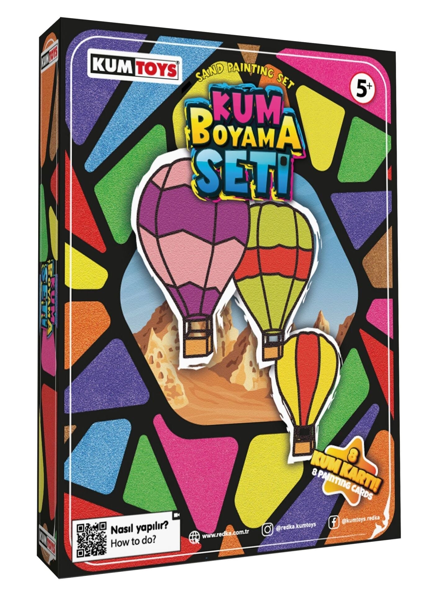 KUMTOYS KUM BOYAMA SETİ 8 Lİ