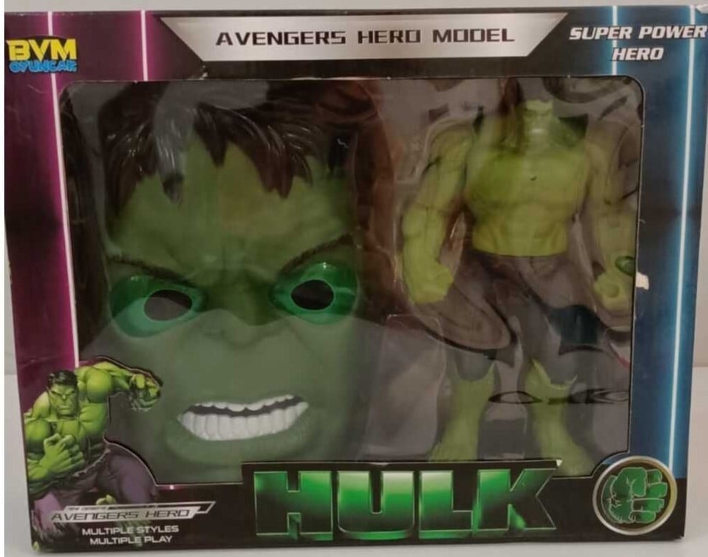 KUTULU MASKE-HULK KAHRAMAN SET