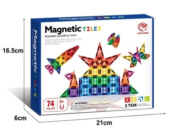 KZL-188-M51 MANYETIK BLOKLAR 3,75 CM 74 PCS 24