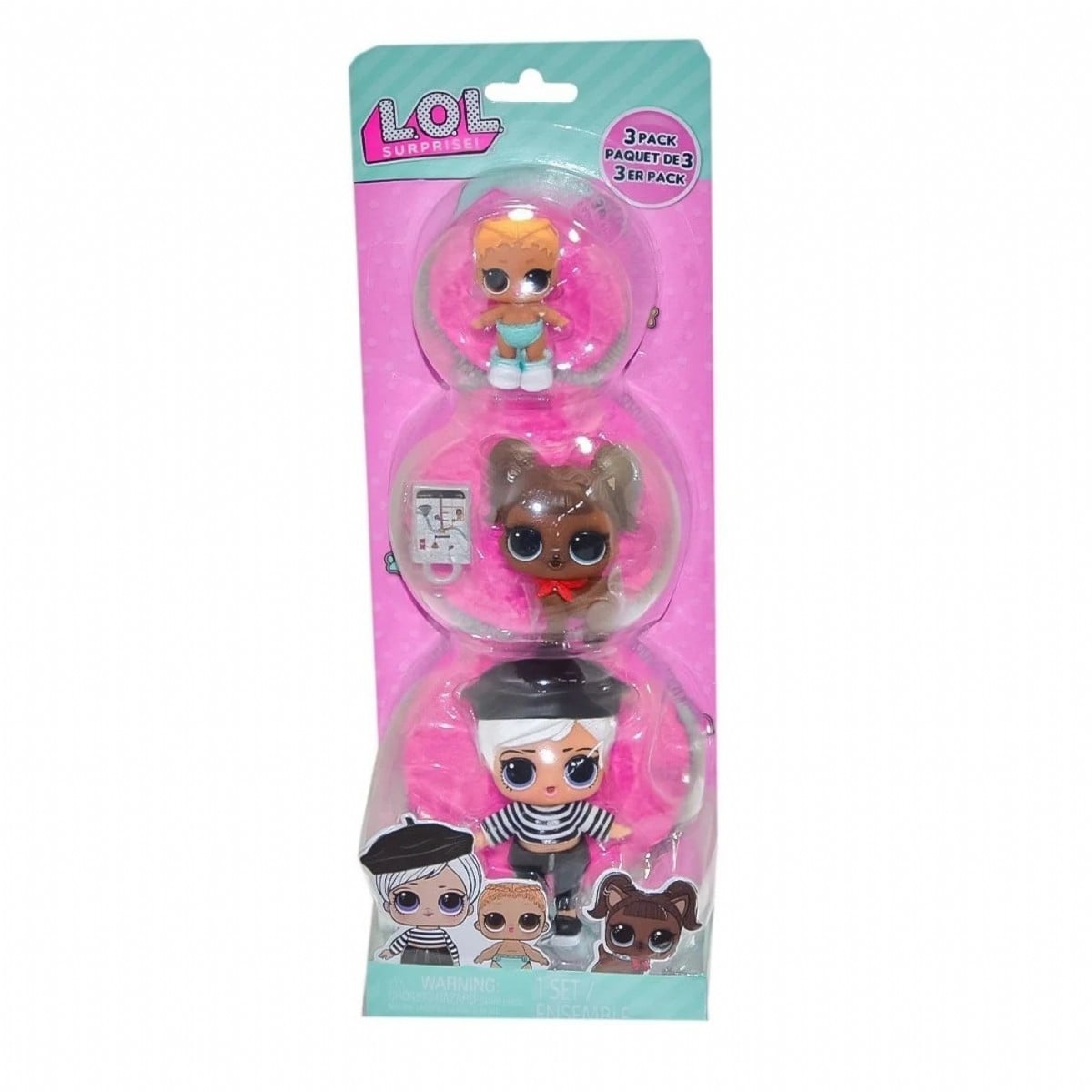 L.O.L. SURPRİSE TOTS BEBEĞİ VE HAYVANLAR -  BEATNİK BABE + DARLİNG DOGGİE + LİL KİCKS