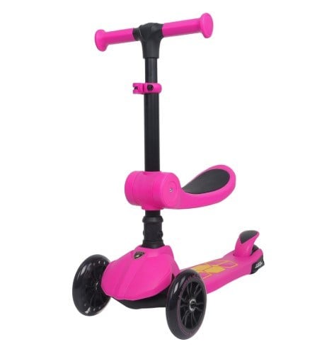 L5-2IN1-P LAMBORGHİNİLİSANSLI KATLANIR OTURAKLI IŞIKLISCOOTER (PEMBE)