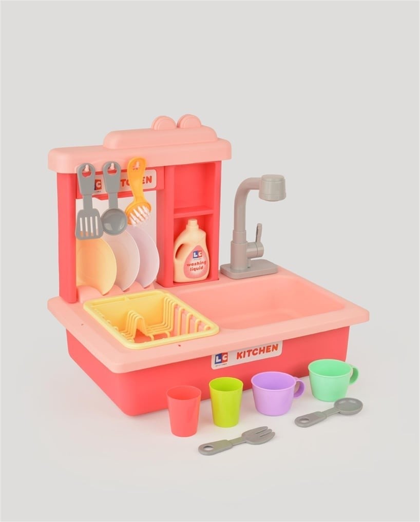 LC Pilli Lavabo Seti  İnteraktif - Pembe