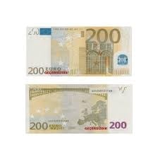 Oyuncak Kağıt Para 50li 200 Euro
