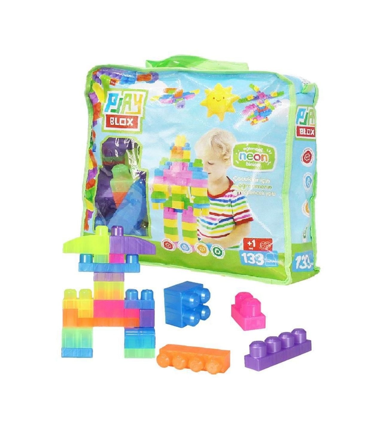 PLAYBLOX BLOCK  NEON  133 PCS BAG GIRLS&BOYS
