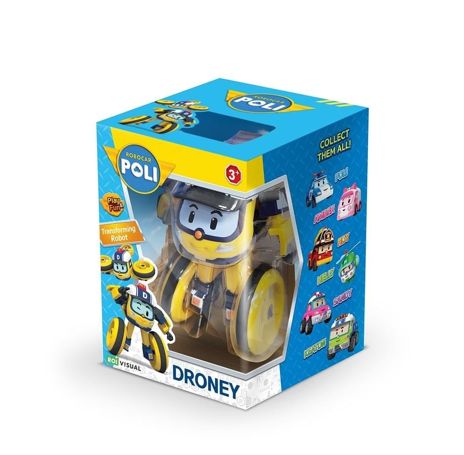 ROBOCAR POLİ TRANSFORMİNG ROBOT FİGÜR - DRONEY