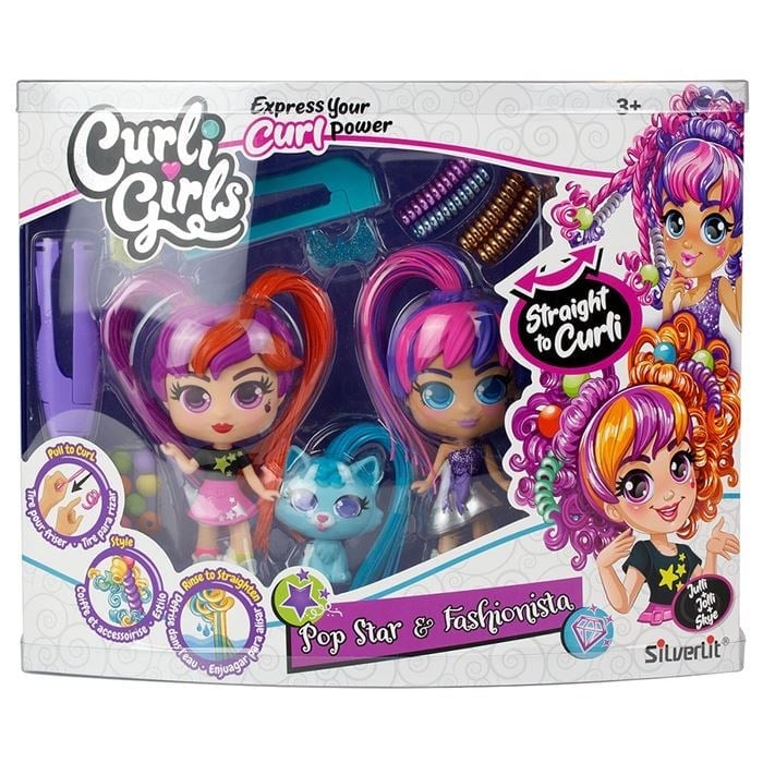 SILVERLIT CURLI GIRLS BEBEK
VE HAYVAN 3'LU SET