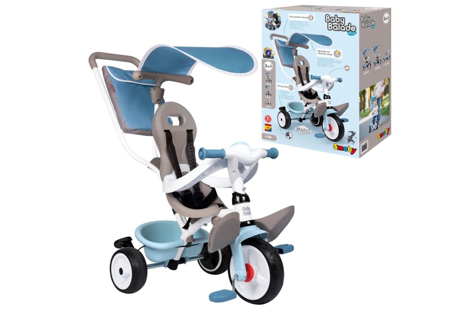 SMOBY BABY BALADE PLUS TRICYCLE BLUE 