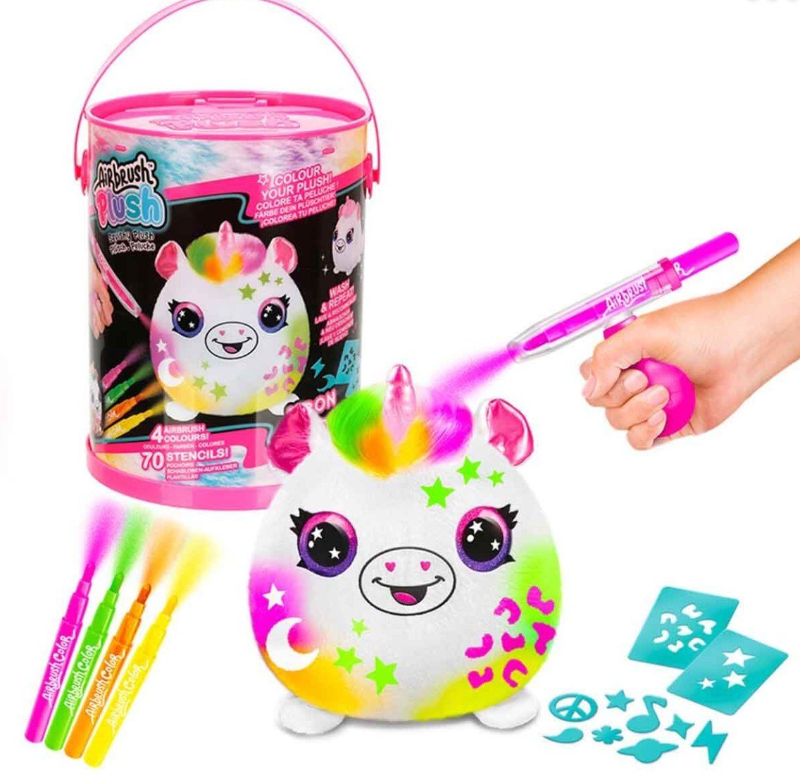 SUN-CNL-HOBİ SET AIRBRUSH PLUSH NEON 3A.