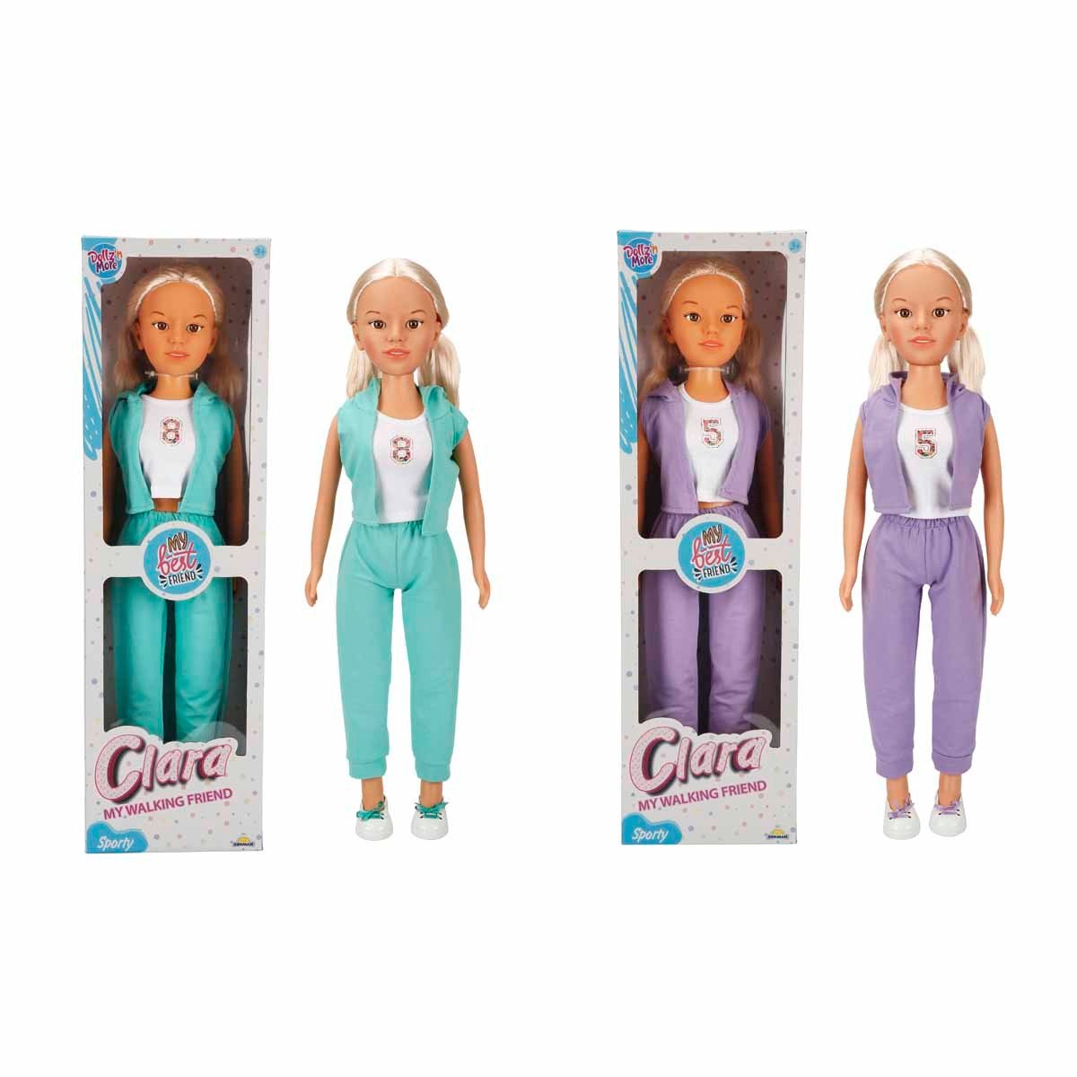 SUN-SABC-DZM-MNK.BEBEK CLARA SPORTY WALKING DOLL 80CM.2A.