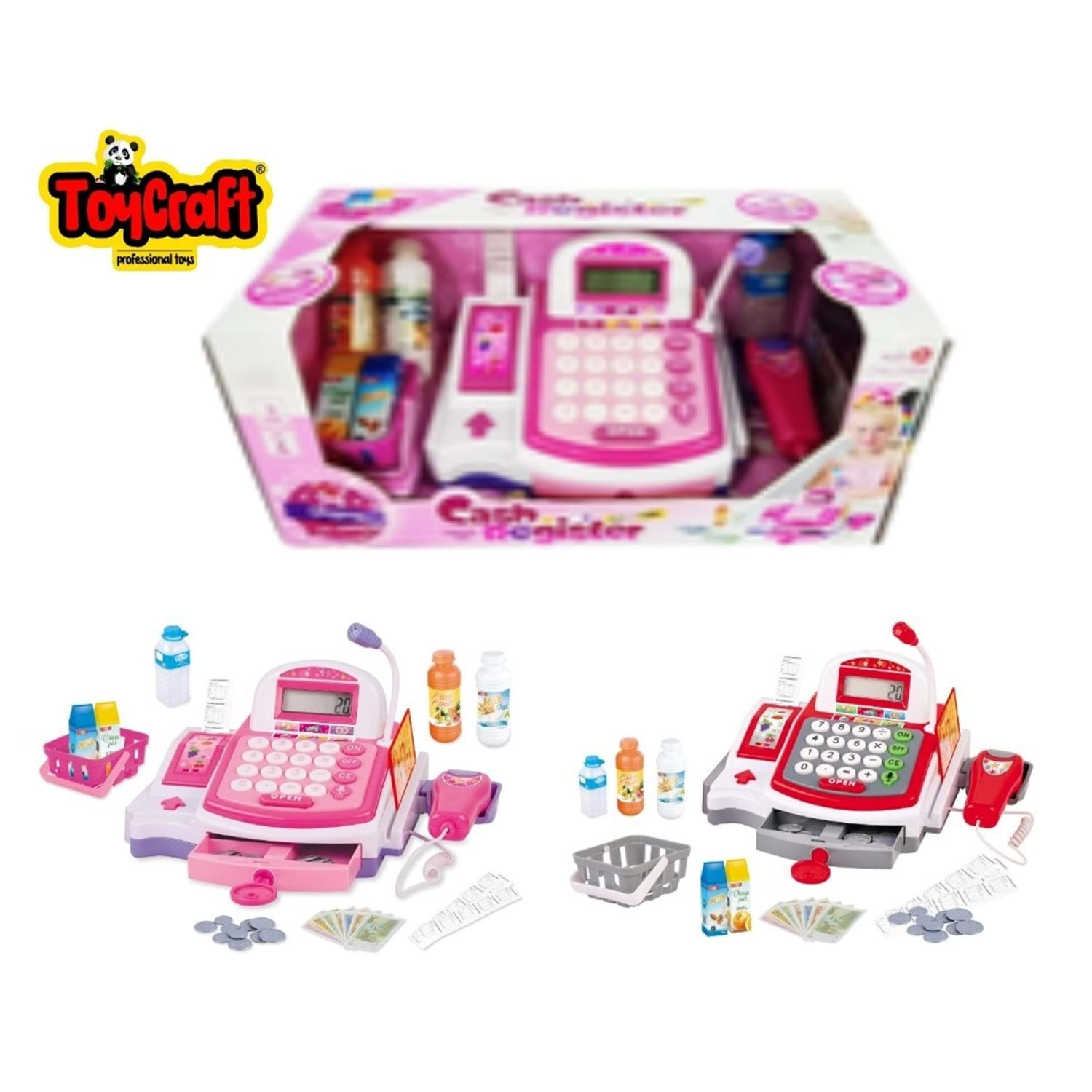 TOYCRAFT SLİP ÇIKARTAN PİLLİ YAZAR KASA