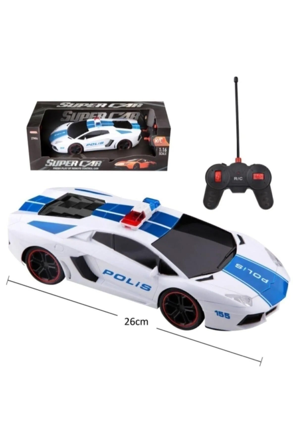TOYSAN 1:16 POLICE CAR