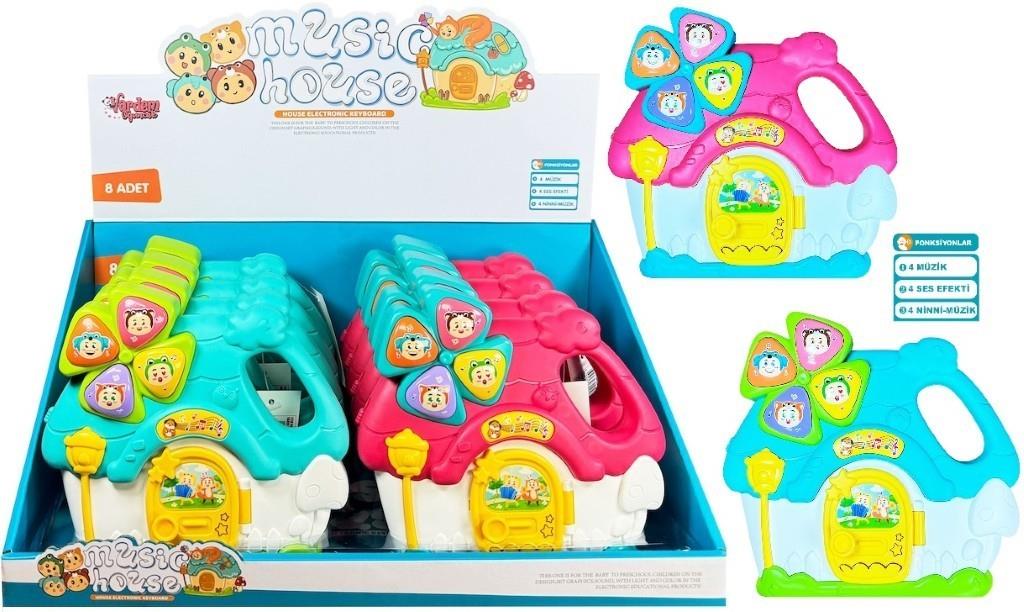 Vardem Işıklı ve Müzikli Ev Bebek Piyanosu