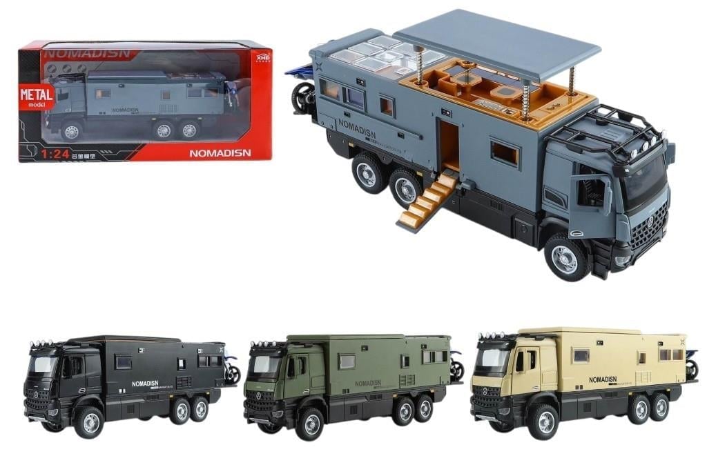 Vardem Kutulu 1:24 Çek Bırak Işıklı ve Sesli Motorlu Model Karavan