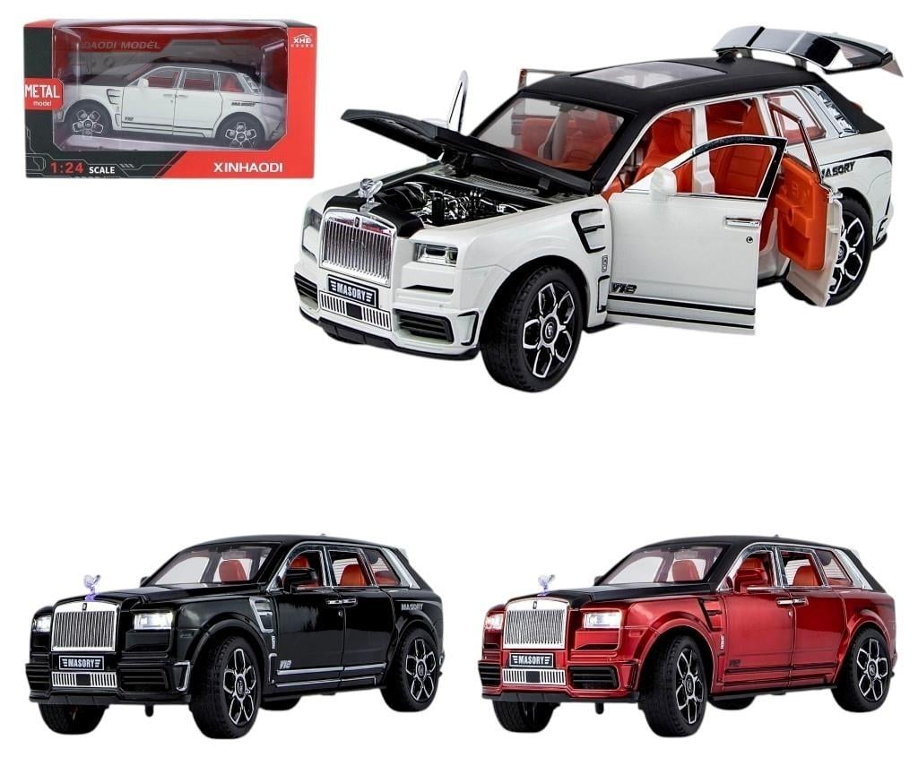 Vardem Kutulu 1:24 Çek Bırak Işıklı ve Sesli RR Model Jeep