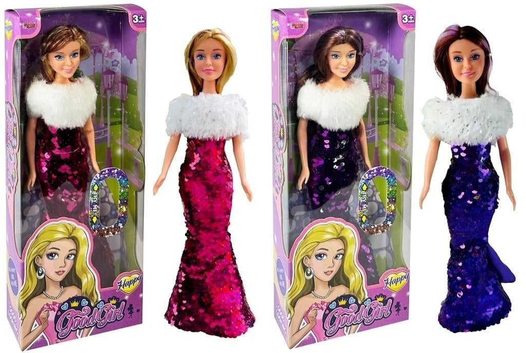 Vardem Kutulu 29cm Renk Değiştiren Pullu Elbiseli Bebek