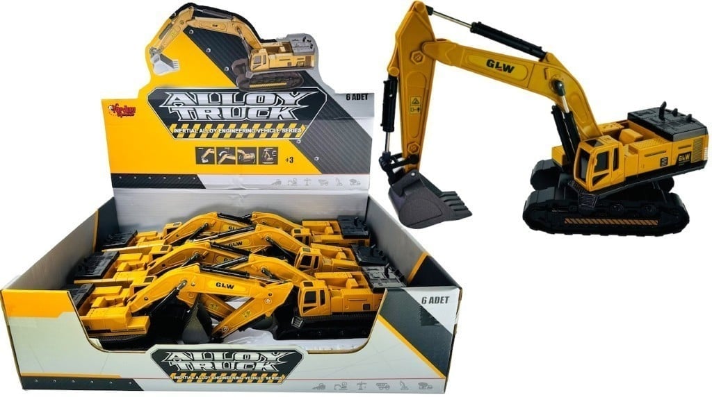 Vardem Sürtmeli Metal İnşaat Aracı 1:55 Ekskavatör