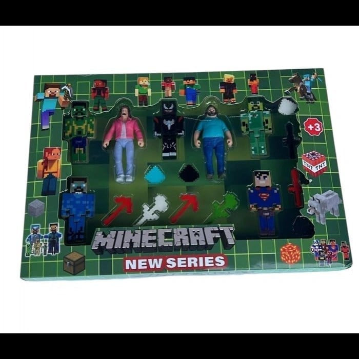 yeni seri 2 adamlı minecraft set*48