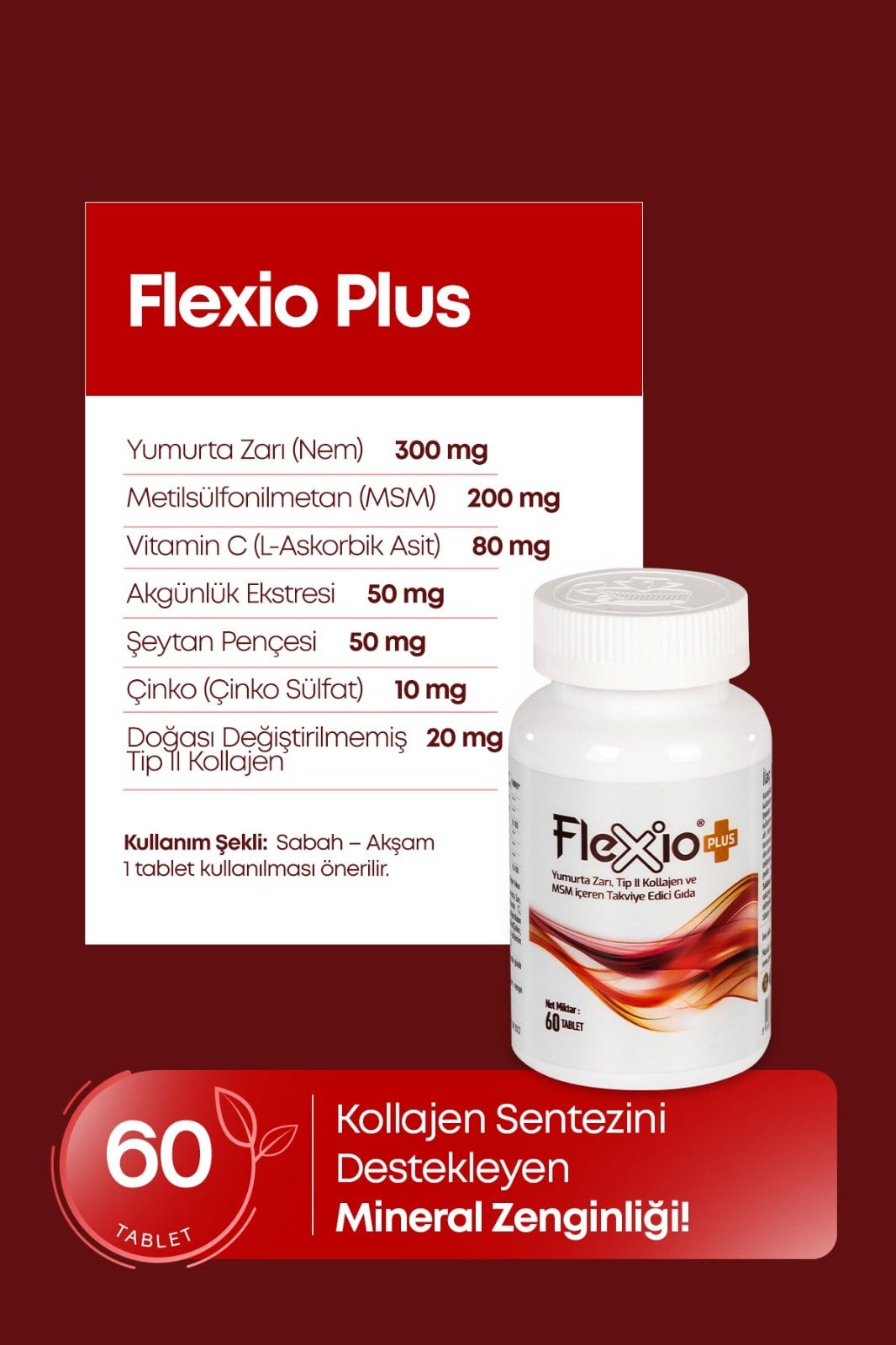 FLEXİO PLUS 60 TABLET