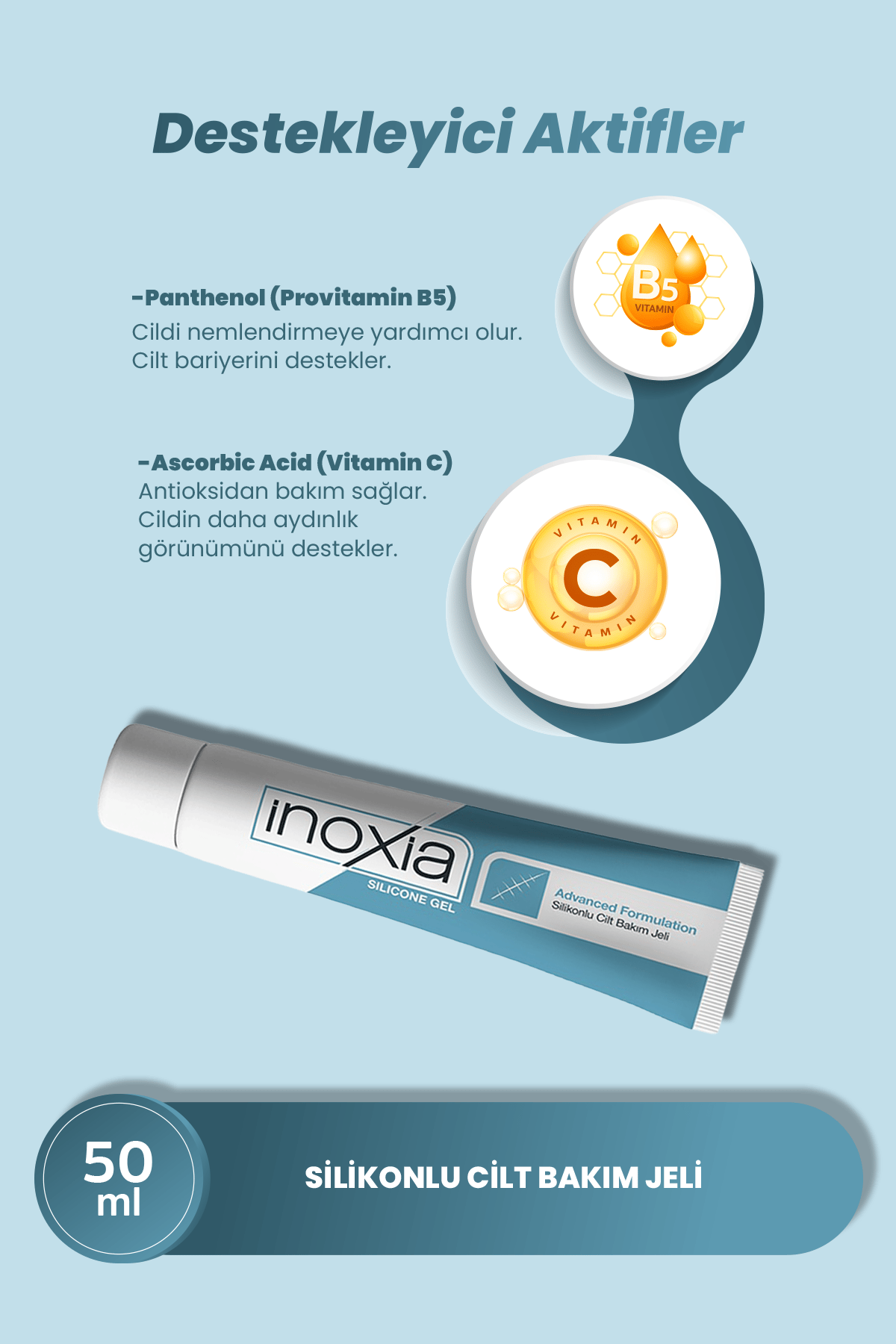 İNOXİA SİLİKON SKAR JEL 50 ML 