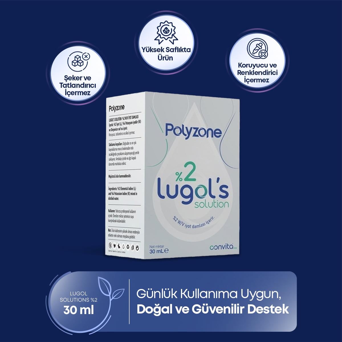 LUGOL'S SOLUTION %2 30 ML POLYZONE