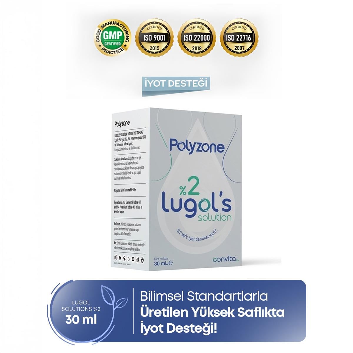 LUGOL'S SOLUTION %2 30 ML POLYZONE