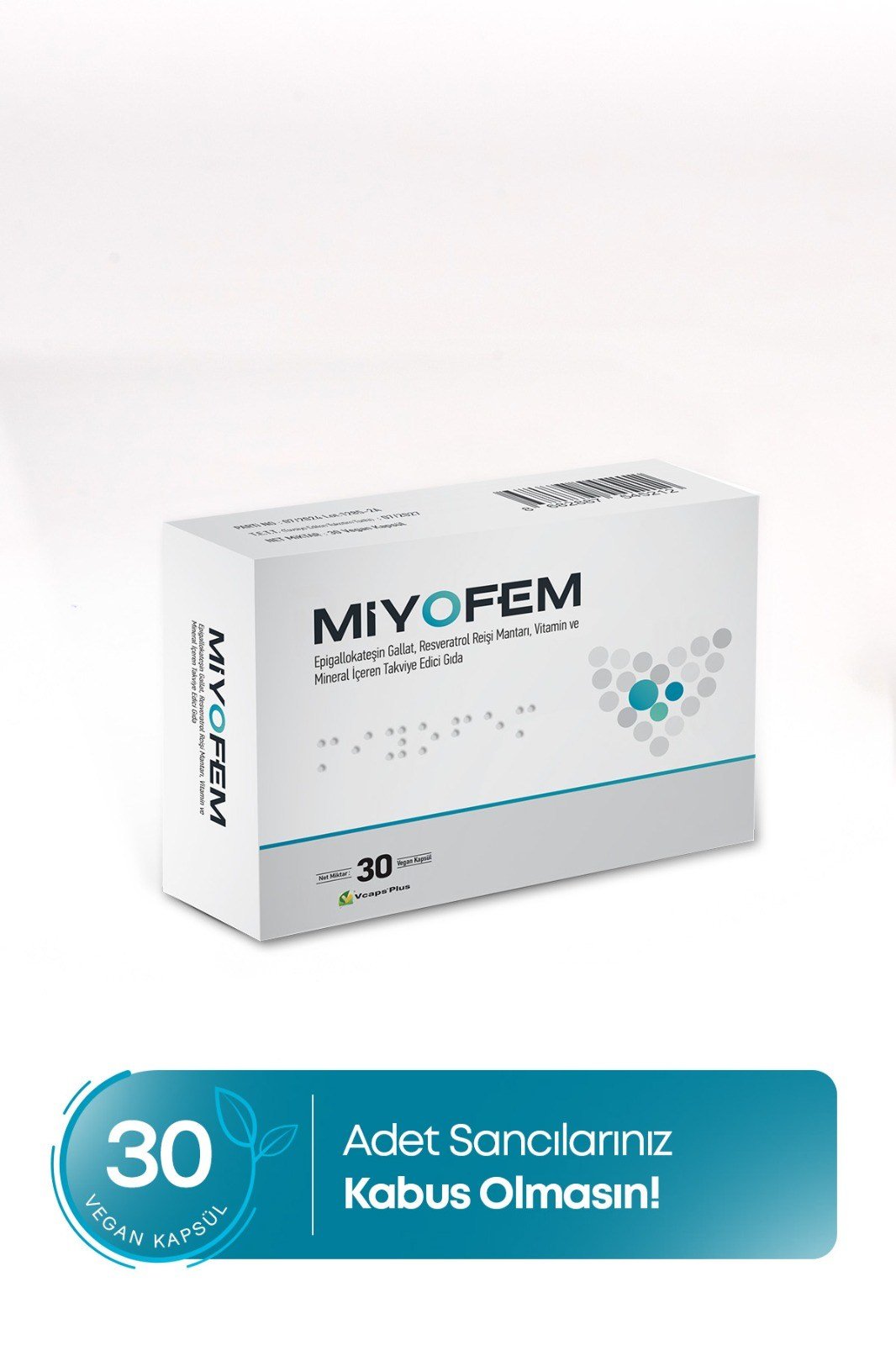MİYOFEM EGCG, RESVERATROL 30 VEGAN KAPSÜL