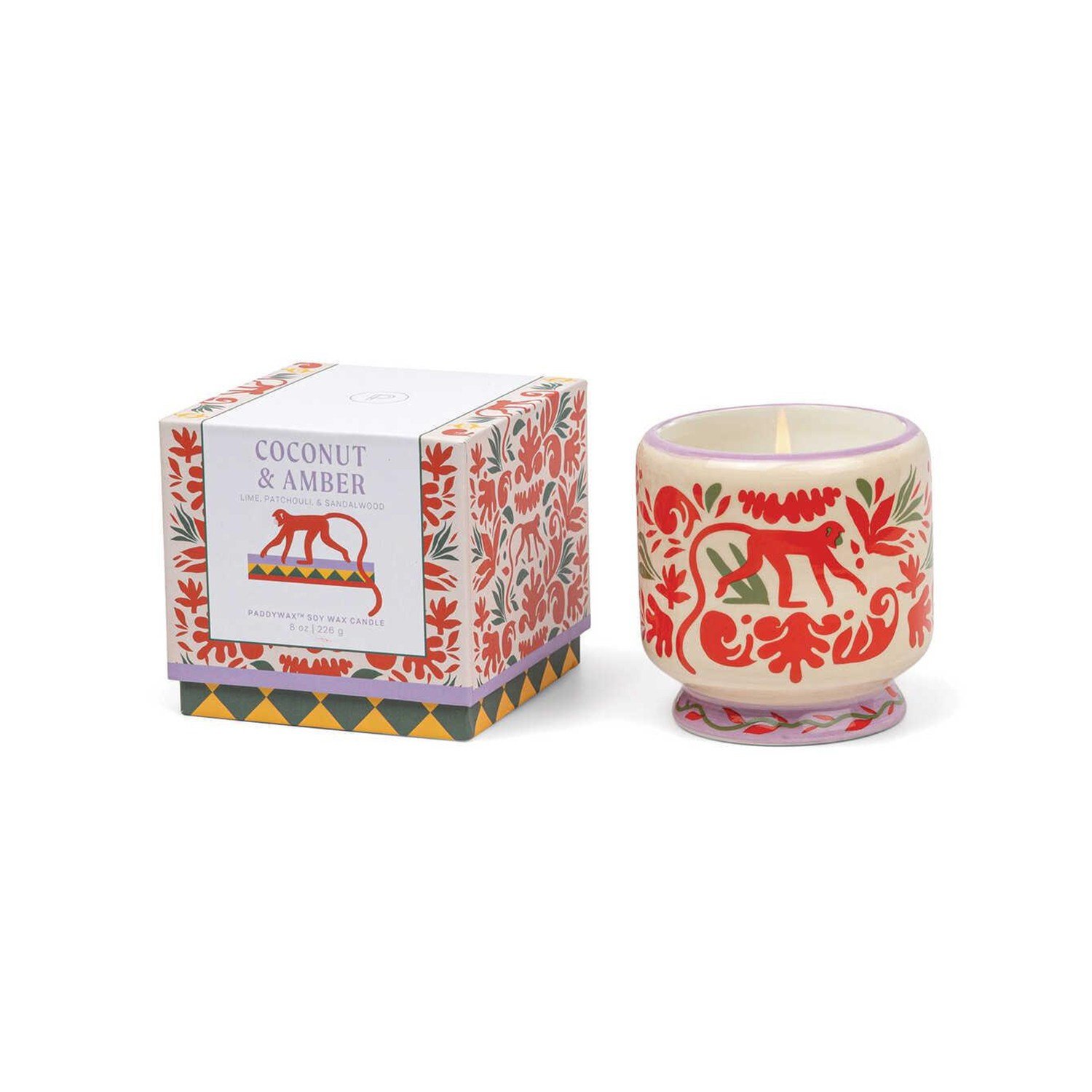 A Dopo Seramik Mum: Coconut & Amber