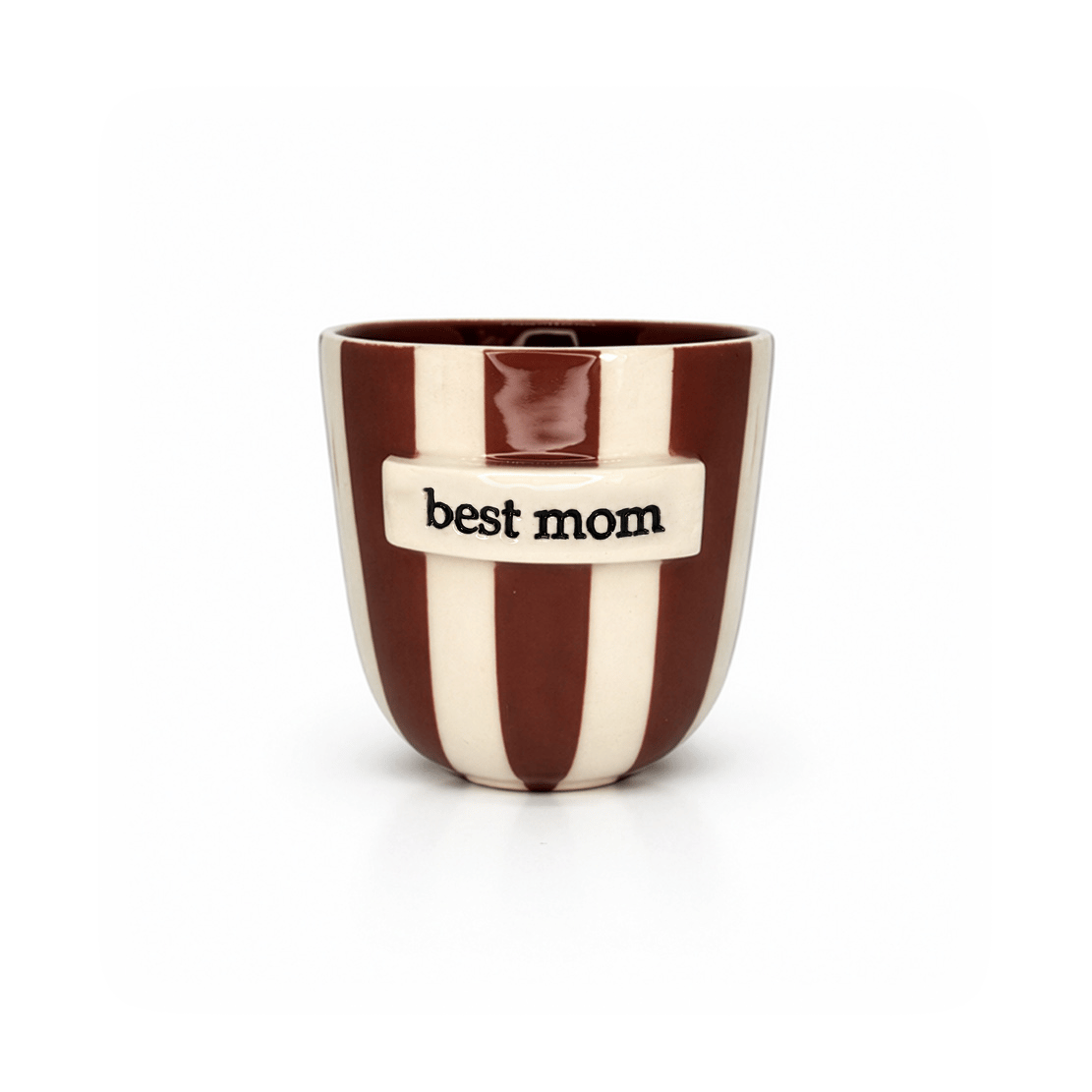 Best Mom Kahverengi Beyaz