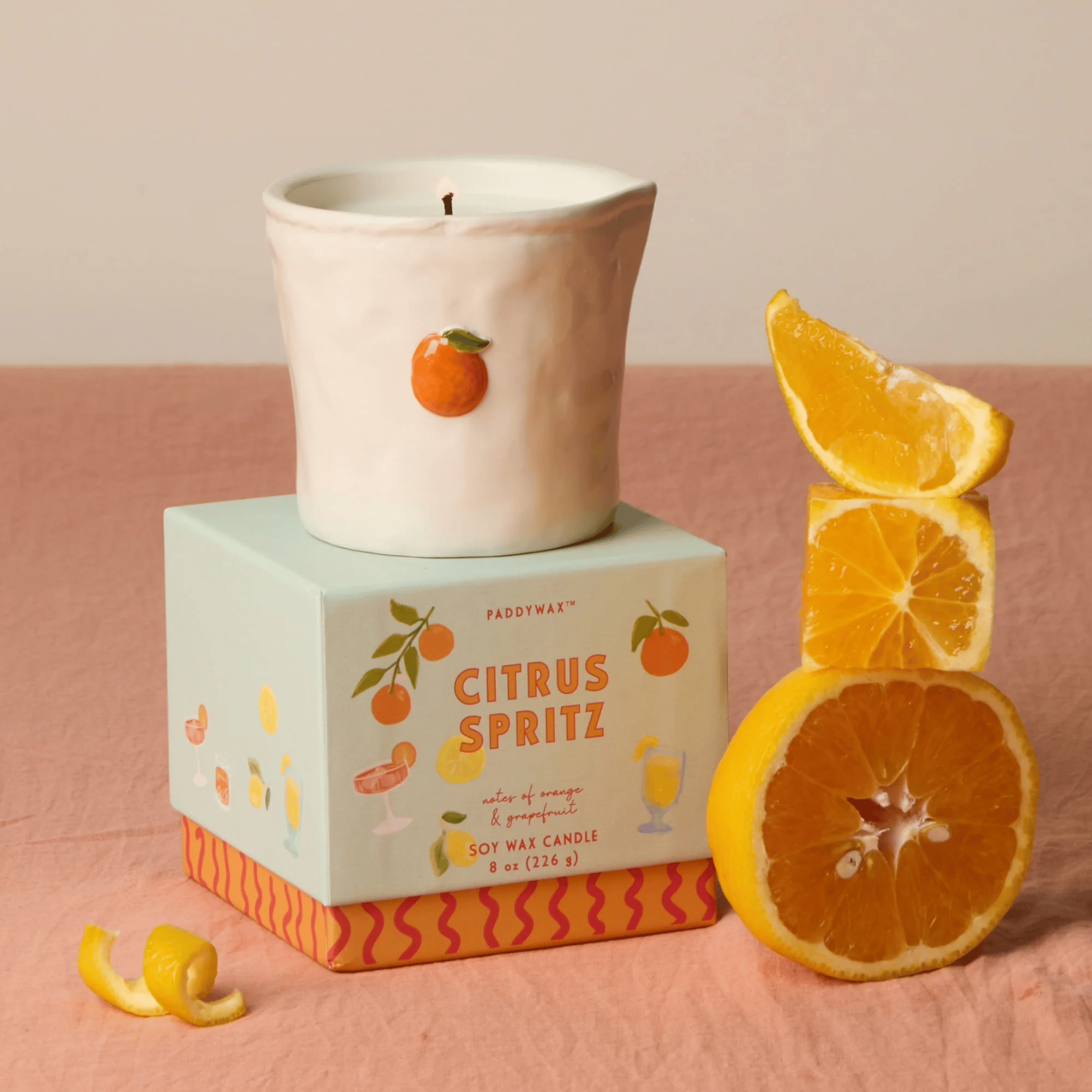 Bistro Seramik Mum: Citrus Spritz