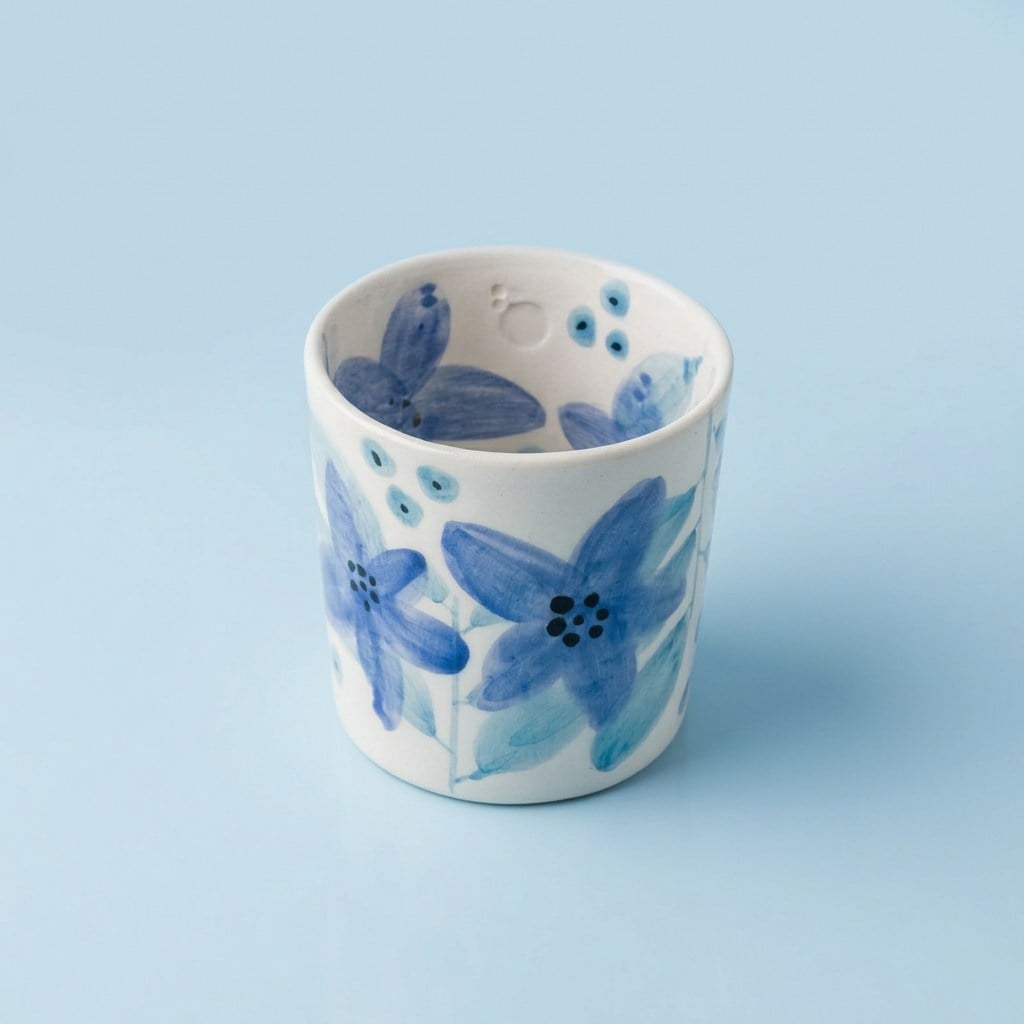 Floral Kupa (Mavi)