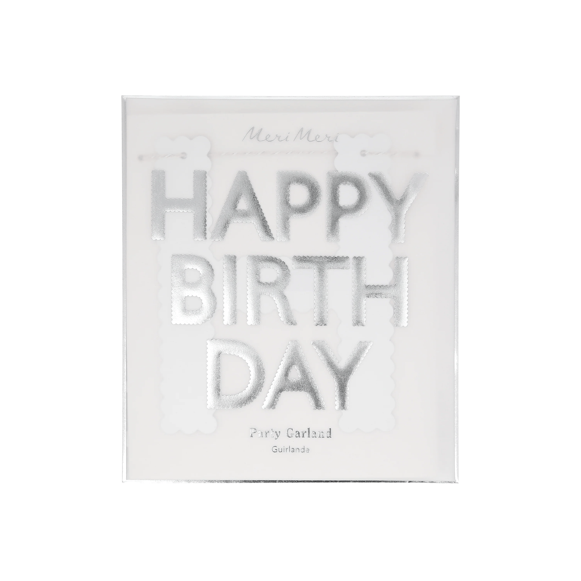 Happy Birthday Asılan Süs (Gümüş)
