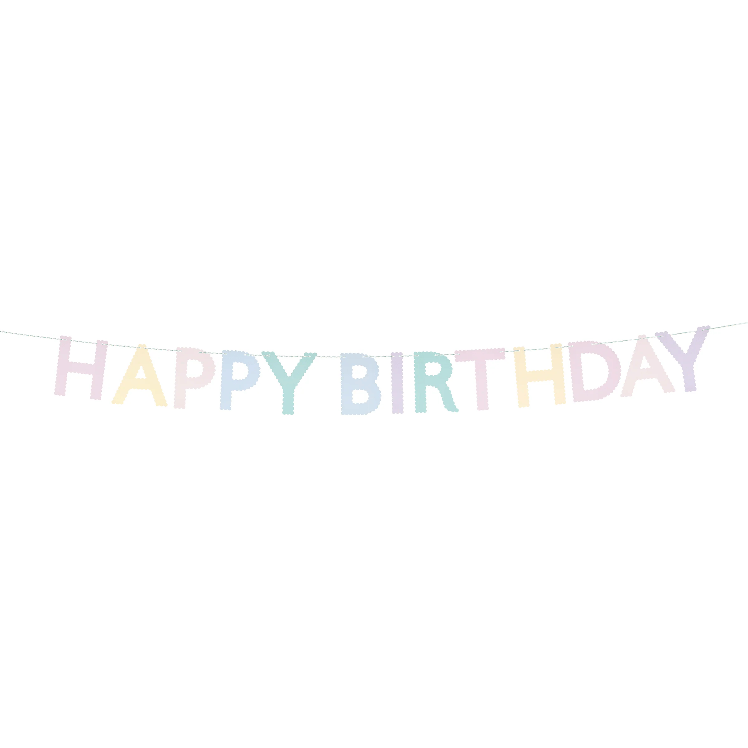 Happy Birthday Asılan Süs (Pastel)