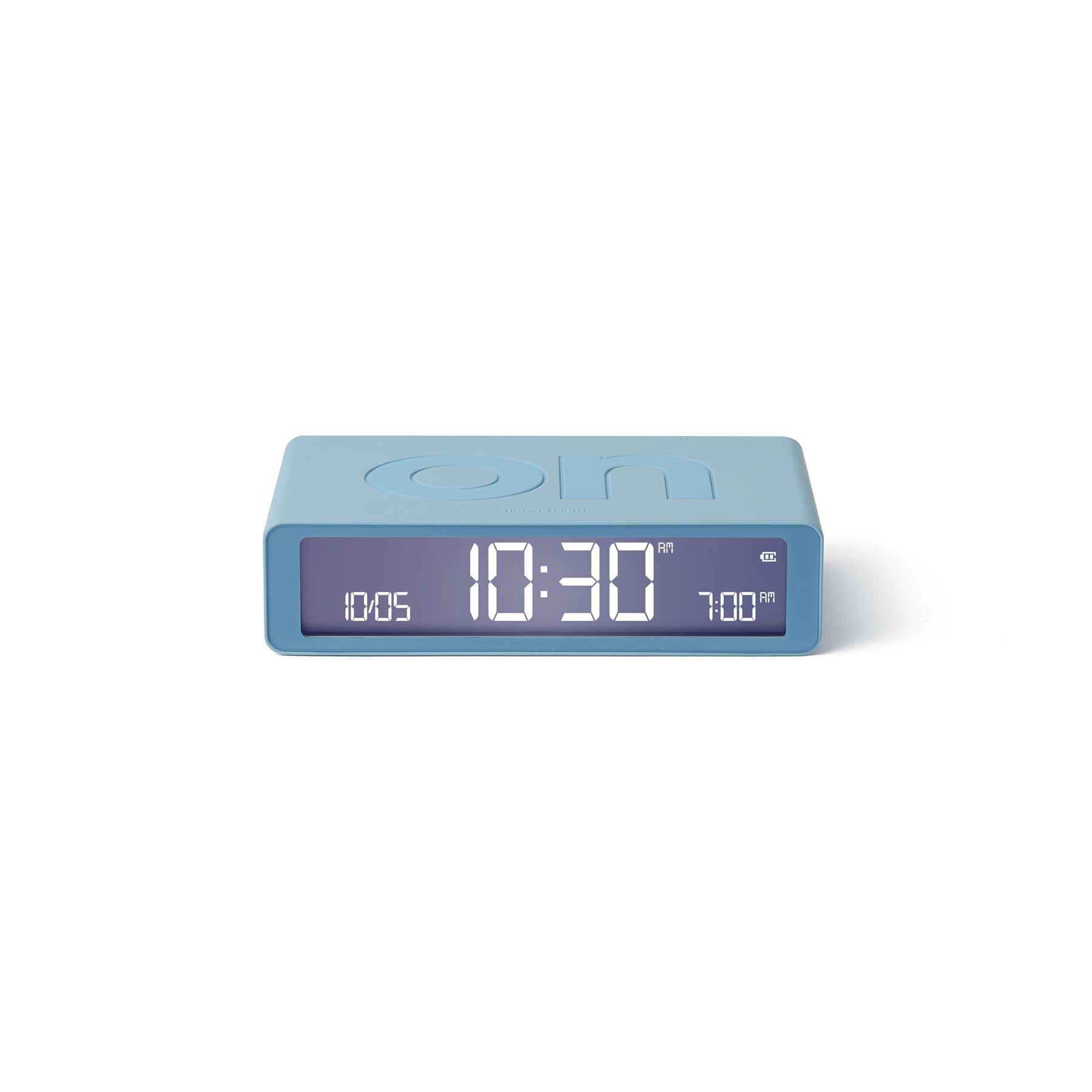Lexon Flip Klasik Şarj Edilebilir Alarm Saat (Açık Mavi)