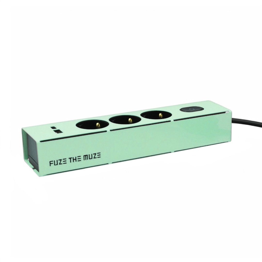 Muze 2.0 Renkli Çoklu Priz (Mint)