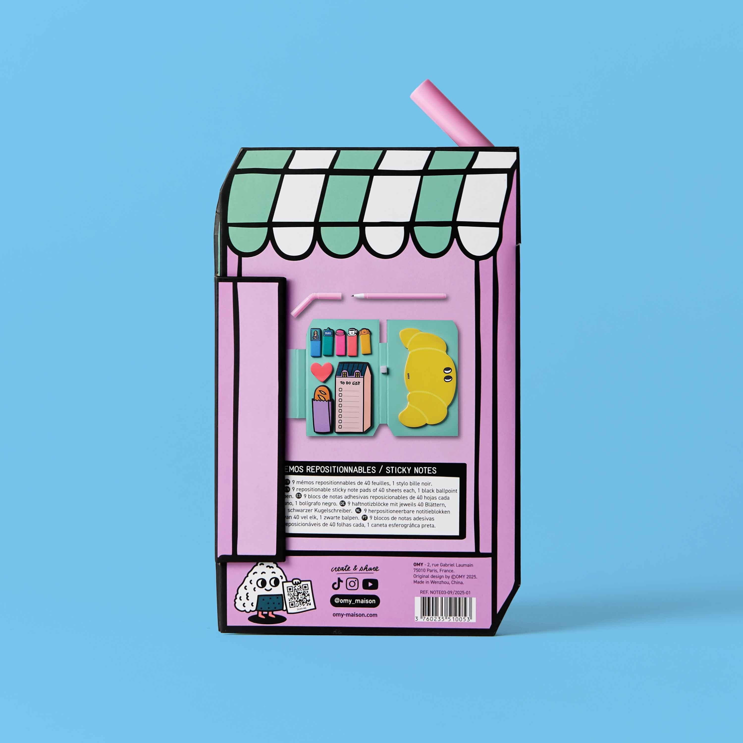 OMY Sticky Notes Yapışkanlı Not Seti: Paris