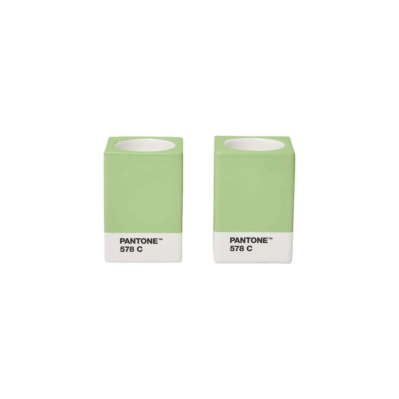 Pantone 578 İkili Şamdan (Açık Yeşil)